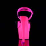 Pink Neon 18 cm ADORE-709UV Talons Hauts Plateforme