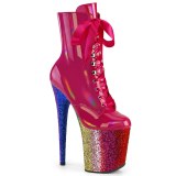 Pink glitter 20 cm FLAMINGO-1020HG exotic bottines de striptease