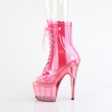 Pink transparent 18 cm ADORE-1021C bottines de striptease