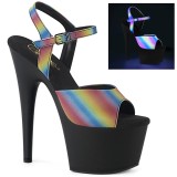 Plateforme arc en ciel 18 cm ADORE-709REFL-02 chaussures de pole dance