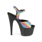 Plateforme arc en ciel 18 cm ADORE-709REFL-02 chaussures de pole dance