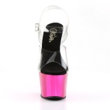 Plateforme chrom pink 18 cm Pleaser ADORE-708 talons hauts de stripteaseuses