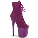 Pourpre Sudine 20 cm FLAMINGO-1020FST bottines de striptease