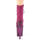 Pourpre Sudine 20 cm FLAMINGO-1020FST bottines de striptease