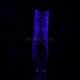 Pourpre paillettes 18 cm MOON-1020MER bottines de pole dance