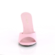 Rose 10 cm CLASSIQUE-01 grande taille mules femmes