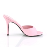 Rose 10 cm CLASSIQUE-01 grande taille mules femmes