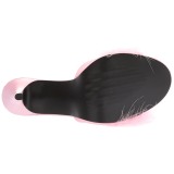 Rose 10 cm CLASSIQUE-01F mules femmes avec plumes de marabout