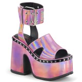 Rose 13 cm Demonia CAMEL-102 sandales plateforme lolita