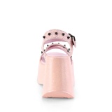 Rose 13 cm Demonia DYNAMITE-02 sandales lolita talons compenses
