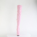Rose 15 cm DELIGHT-3000HWR Hologramme bottes overknee plateforme de pole dance