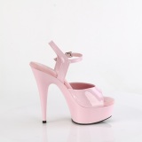 Rose 15 cm DELIGHT-609 talons hauts pleaser plateforme