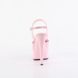 Rose 15 cm GLEAM-609 chaussures plateforme et talons