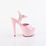 Rose 15 cm GLEAM-609 chaussures plateforme et talons