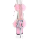 Rose 18 cm ADORE-724F sandales  talons hauts et plumes pole dance