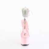 Rose 18 cm ADORE-791-2RS talon haut avec manchette de cheville strass