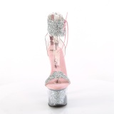 Rose 18 cm SKY-327RSI talon haut avec manchette de cheville strass