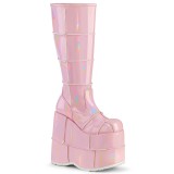 Rose 18 cm STACK-301 bottes demonia - bottes de cyberpunk unisex