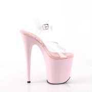 Rose 20 cm FLAMINGO-808 chaussures plateforme et talons