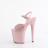 Rose 20 cm FLAMINGO-809GP etincelle talons hauts plateforme