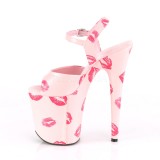 Rose 20 cm FLAMINGO-809KISSES talons hauts pleaser plateforme