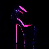 Rose 20 cm XTREME-875TT Neon talons avec plateforme