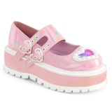 Rose 5 cm SLACKER-25 emo chaussures mary jane  boucles