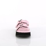 Rose 6,5 cm DEMONIA FLIP-12 mules plateforme de emo gothic