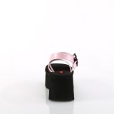 Rose 6,5 cm DemoniaCult FUNN-10 sandales plateforme lolita emo