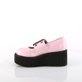 Rose 7,5 cm CREEPER-230 maryjane creepers chaussures boucle large