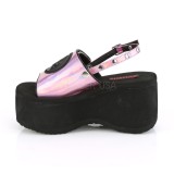 Rose 9 cm Demonia FUNN-32 sandales plateforme lolita emo