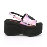 Rose 9 cm Demonia FUNN-32 sandales plateforme lolita emo
