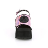 Rose 9 cm Demonia FUNN-32 sandales plateforme lolita emo