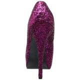 Rose Glitter 14,5 cm Burlesque TEEZE-06GW pieds larges escarpins pour homme