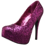 Rose Glitter 14,5 cm Burlesque TEEZE-06GW pieds larges escarpins pour homme