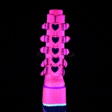 Rose Glitter 14 cm SWING-230G bottes cyberpunk plateforme