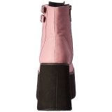 Rose Similicuir 11,5 cm KERA-21 bottines lolita talons compenses