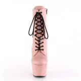 Rose Similicuir 18 cm ADORE-1020FS bottines femmes à lacets