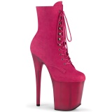 Rose Sudine 20 cm FLAMINGO-1020FST bottines de striptease