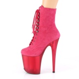 Rose Sudine 20 cm FLAMINGO-1020FST bottines de striptease