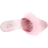 Rose Transparent 13 cm Fabulicious LIP-101-8 Plateforme Mules Hautes