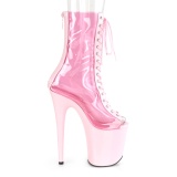 Rose Transparent 20 cm FLAMINGO-800-34 bottines de pole dance