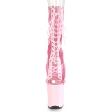 Rose Transparent 20 cm FLAMINGO-800-34 bottines de pole dance