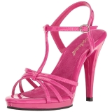 Rose Verni 12 cm FLAIR-420 Sandales Femme  Talon