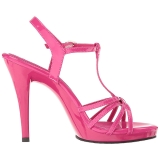 Rose Verni 12 cm FLAIR-420 Sandales Femme  Talon