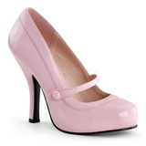 Rose Verni 12 cm retro vintage CUTIEPIE-02 escarpins mary jane plateforme cache