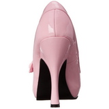 Rose Verni 12 cm retro vintage CUTIEPIE-02 escarpins mary jane plateforme cache