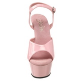 Rose Verni 15 cm Pleaser KISS-209 Plateforme Haut Talon