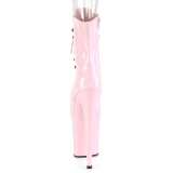 Rose Verni 20 cm FLAMINGO-1021 bottines plateforme pour femmes