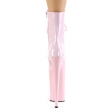 Rose Verni 23 cm INFINITY-1020 talons trs hauts - bottines plateforme extrme